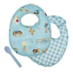 Stephen Joseph - Conjunto de babador de musselina, faroeste