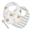 Stephen Joseph - Conjunto de babadores de musselina, leite e biscoitos