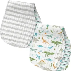 Stephen Joseph - pano de arroto de musselina 2Pk, Dino