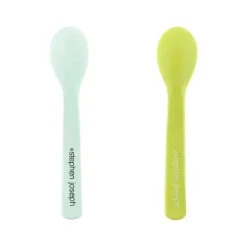Stephen Joseph 100% silicone colheres de bebê Dino verde