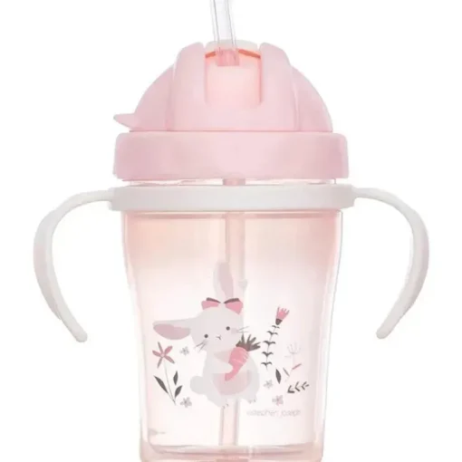 Stephen Joseph Sippy Cups para crianças com palha, coelho