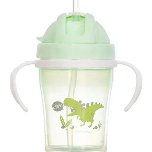 Stephen Joseph Sippy Cups para crianças com palha, Dino