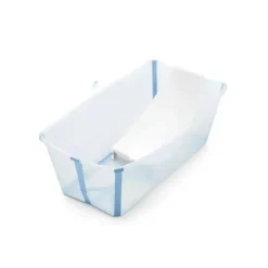Stokke® - Banho Flexi® | Conjunto de banheira dobrável para bebê, azul oceano