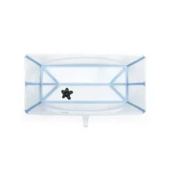 Stokke® - Banho Flexi® | Conjunto de banheira dobrável para bebê, azul oceano