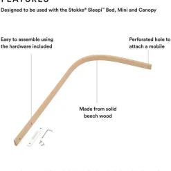 Stokke - Haste para cortinas Sleepi, natural