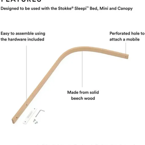 Stokke - Haste para cortinas Sleepi, natural