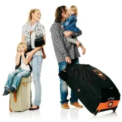 Stokke - PramPack, preto e laranja