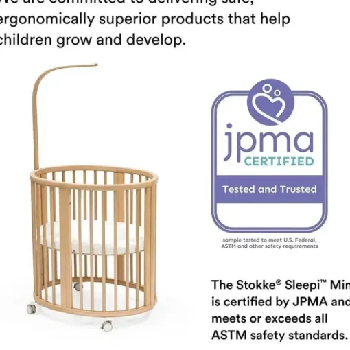 Stokke - Saia para mini cama Sleepi da Pehr, Blush