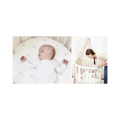 Stokke - Sleepi Mini Lençol 80 Cm, Cinza Dotty