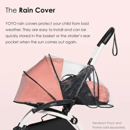 Stokke - Yoyo 0+ Newborn Pack Rain Cover, Black