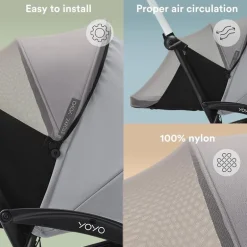 Stokke - Yoyo® 0+ Newborn Pack Mosquito Net, Black