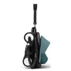 Stokke - Yoyo³ Carrinho de bebê com estrutura preta Pacote 6+, Aqua