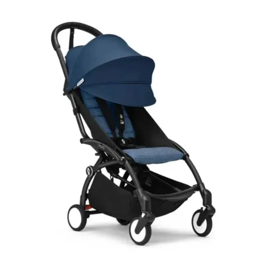 Stokke - Yoyo³ Carrinho de bebê Pacote preto 6+, Air France Azul