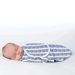 Summer Infant Luxe Easy Change 2 Pk Swaddle Água Indigo S/M