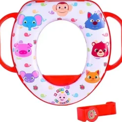 Sunny Days - assento de treinamento Cocomelon Soft Potty, vermelho