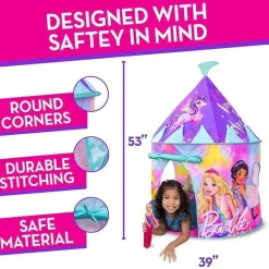 Sunny Days - Barbie Pop Up Castle Dreamtopia Pink Princess Play Tenda