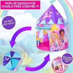 Sunny Days - Barbie Pop Up Castle Dreamtopia Pink Princess Play Tenda