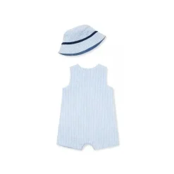 Sunsuit &amp; Chapéu de Veleiro Little Me - Azul