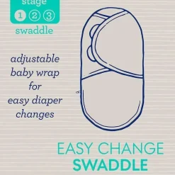 Swaddle de verão SwaddleMe Luxe Easy Change Swaddle - Gotas de Goma 2Pk, 0-3M