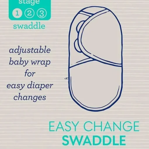 Swaddle de verão SwaddleMe Luxe Easy Change Swaddle - Gotas de Goma 2Pk, 0-3M
