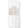 Swaddle Designs – Cobertor Swaddle Azul Pastel Mod Círculos Marquisette