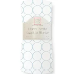 Swaddle Designs – Cobertor Swaddle Azul Pastel Mod Círculos Marquisette