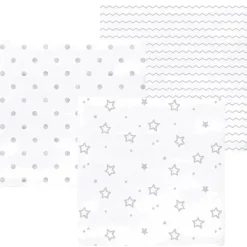 Swaddle Designs - Cobertores de musselina 3Pk, Sterling Stargazer