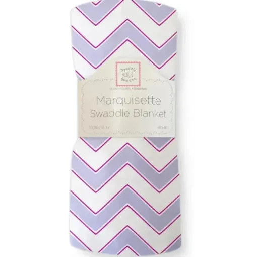 Swaddle Designs - Cobertor Swaddle Chevron Marquisette Lavanda