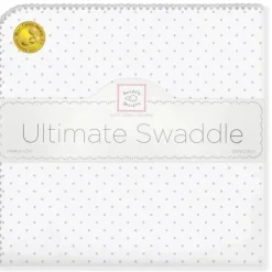 Swaddle Designs – Cobertor Swaddle Ultimate, Bolinhas, Sterling