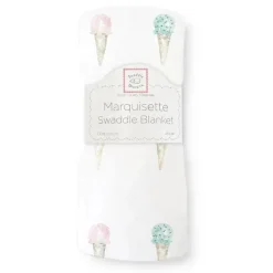 Swaddle Designs - Cobertor Marquisette Swaddle, Casquinhas de Sorvete em Aquarela