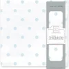 Swaddle Designs - Cobertor de musselina com pontos franceses azuis