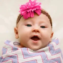 Swaddle Designs - Cobertor Swaddle Chevron Marquisette Lavanda
