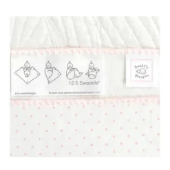 Swaddle Designs – Cobertor Swaddle Ultimate, Rosa Pastel e Pontos Sterling
