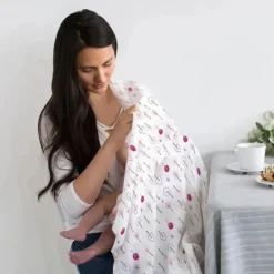 Swaddle Designs - Cobertor Swaddle Chevron Marquisette Lavanda