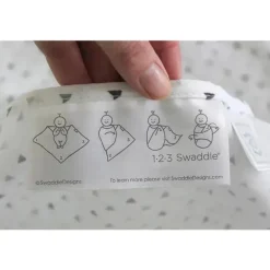 Swaddle Designs – Cobertor de musselina com pontos franceses esterlinas
