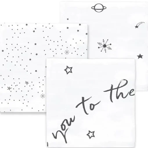 Swaddle Designs – Cobertores de musselina 3Pk, te amo até a lua