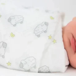 Swaddle Designs – Cobertores de musselina, cordeirinhos boa noite (conjunto de 3)