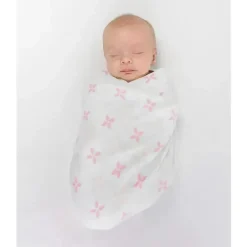 Swaddle Designs - Cobertores de musselina 3Pk, Springfield rosa
