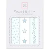 Swaddle Designs - 3Pk Bubble Dots, Stars, Champagne Marquisette Swaddles