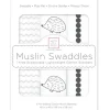 Swaddle Designs - 3Pk mantas de musselina, ouriço e caipira