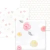 Swaddle Designs - 3Pk mantas de musselina, rosas em aquarela