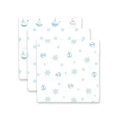 Swaddle Designs - 3Pk mantas de musselina, pequenos navios