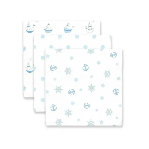 Swaddle Designs - 3Pk mantas de musselina, pequenos navios
