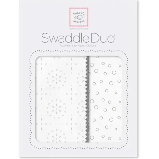 Swaddle Designs - 2Pk Swaddleduo, Sterling Sparklers e Bubble Dots