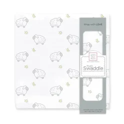Swaddle Designs - Swaddle de musselina, luas e estrelas, esterlina e banana clara