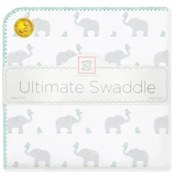 Swaddle Designs - Ultimate Swaddle Blanket, Elefante e Pintinhos, Seacrystal