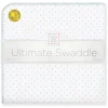 Swaddle Designs – Ultimate Swaddle Blanket, bolinhas, azul pastel