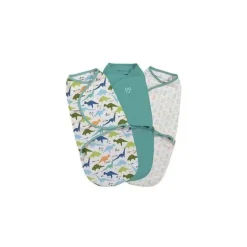 SwaddleMe Original Swaddle 3-Pack, Origami Dino (Pequeno)