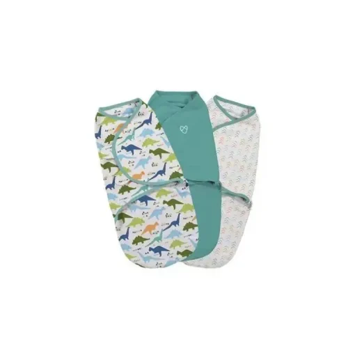 SwaddleMe Original Swaddle 3-Pack, Origami Dino (Pequeno)