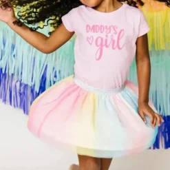 Sweet Wink - Body manga curta para bebê menina papai